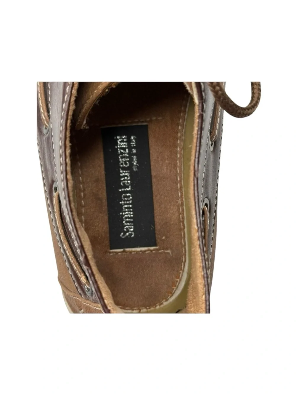 Saminto Laurenzini ★ Lace Up Boat Shoe Chukka Boot ★ Brown Leather ★ 12 ★